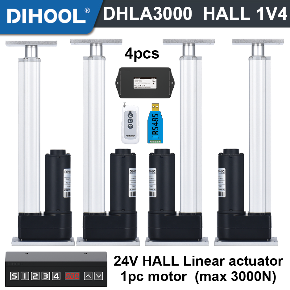Linear Actuator Electric 1000Mm - 4 stuks 3000N elektrische lineaire actuator