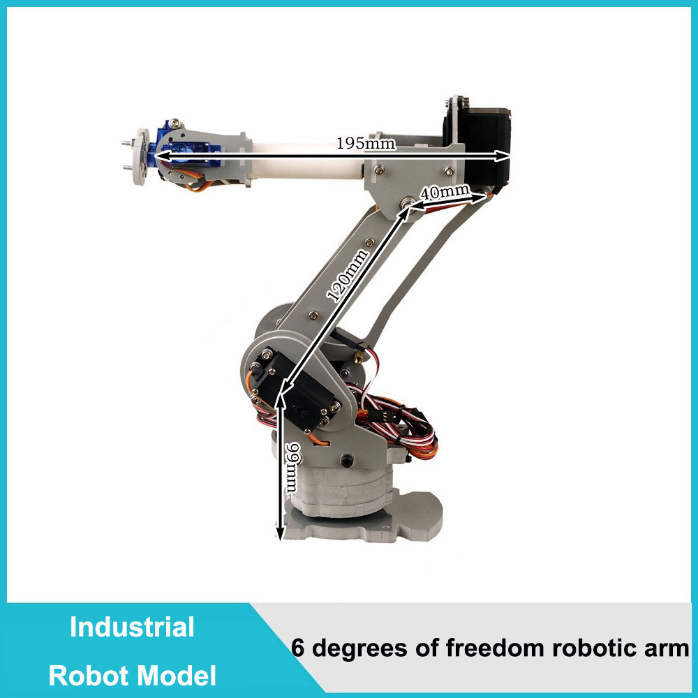 Robotic Arm 6 Axis Desktop - Abb IRB4400 Industriële Robots Geschaald Model