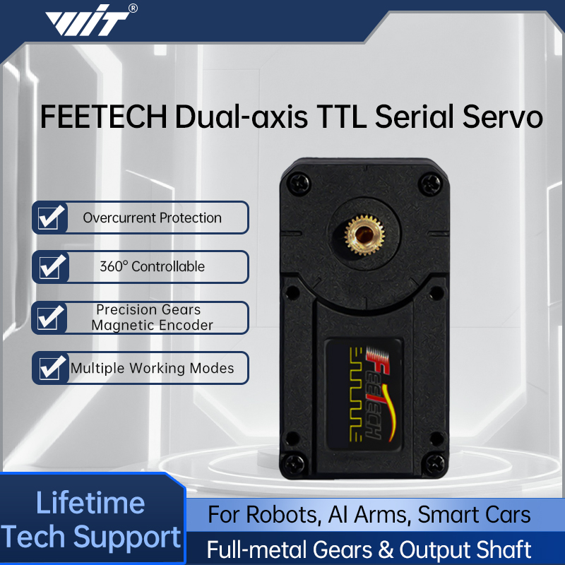 Robotic Arm 6 Axis Desktop - Feetech STS3215 Servo 7,4V 12V 20KG