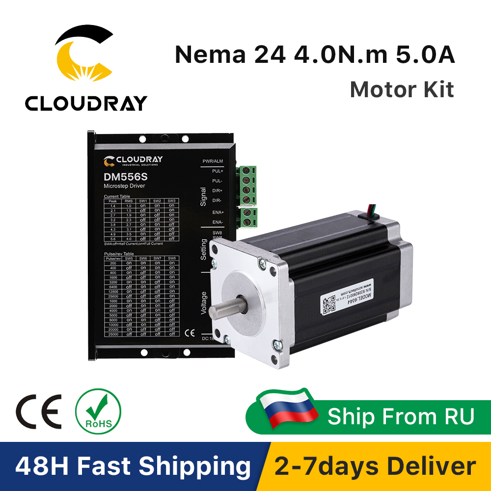 Stepper Motor Nema 34 Closed Loop - Cloudray Nema 24 Stappenmotor Driver Kit