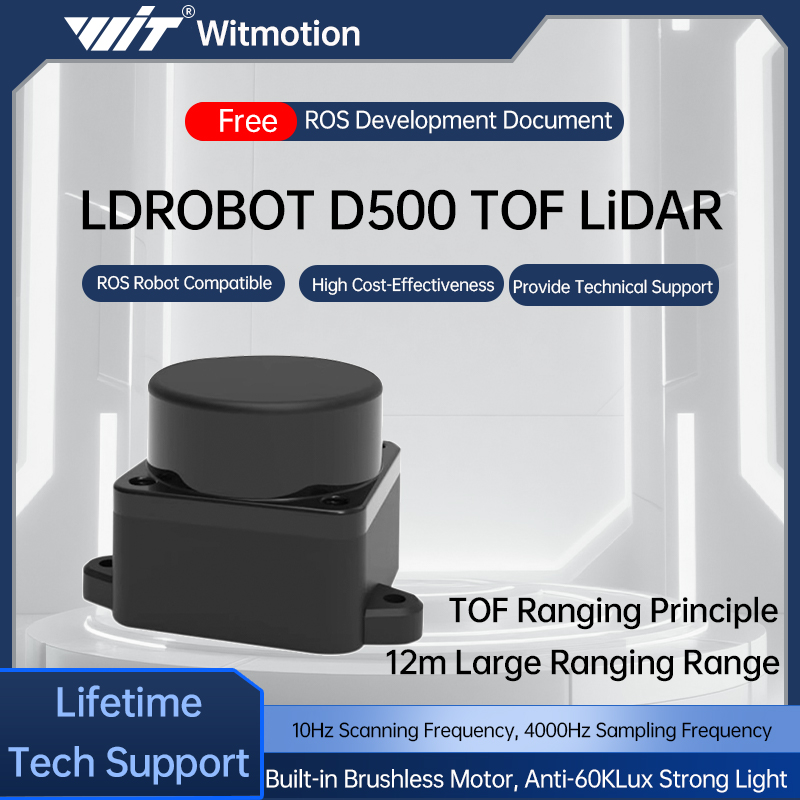 Robotic Arm 6 Axis Desktop - LDROBOT D500 D800 Lidar Kit DTOF