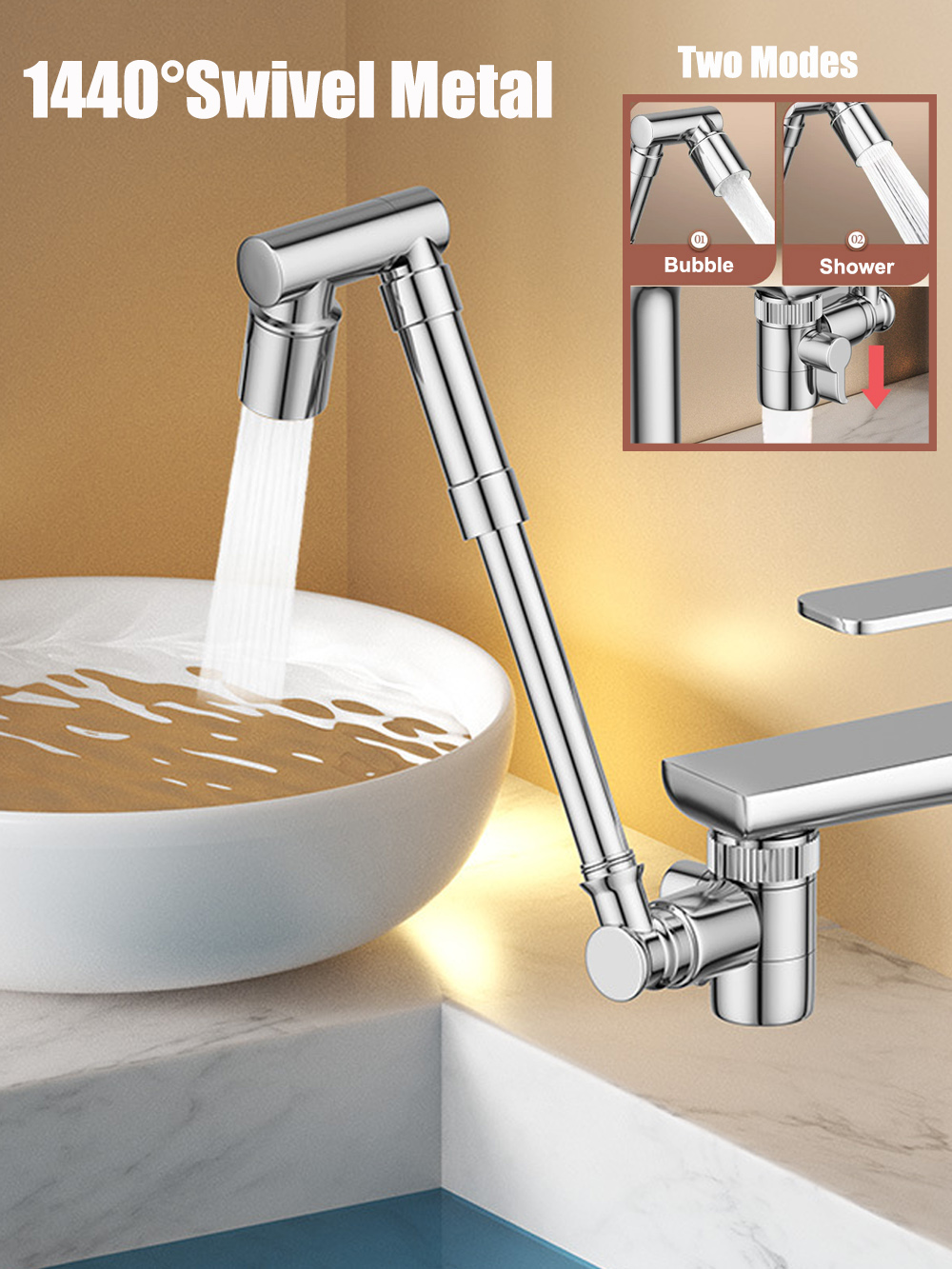Robot Arm Teach Pendant - 2026 Nieuwe Metalen Keukenkraanverlenger 1440 °