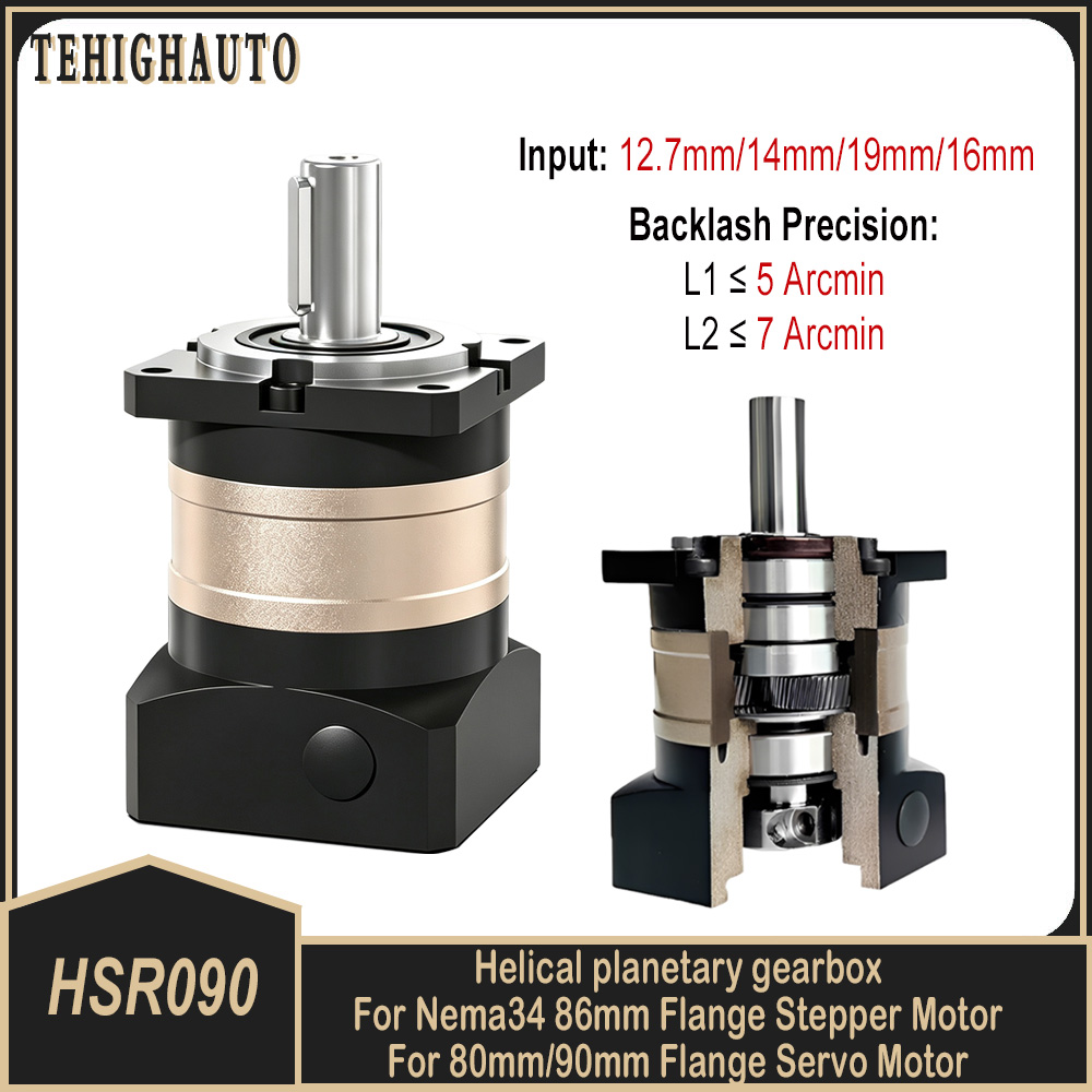 Planetary Gearbox Nema 23 - Helicaal planetaire tandwielkast 5Arcmin 12,7/14/16/19mm ingang