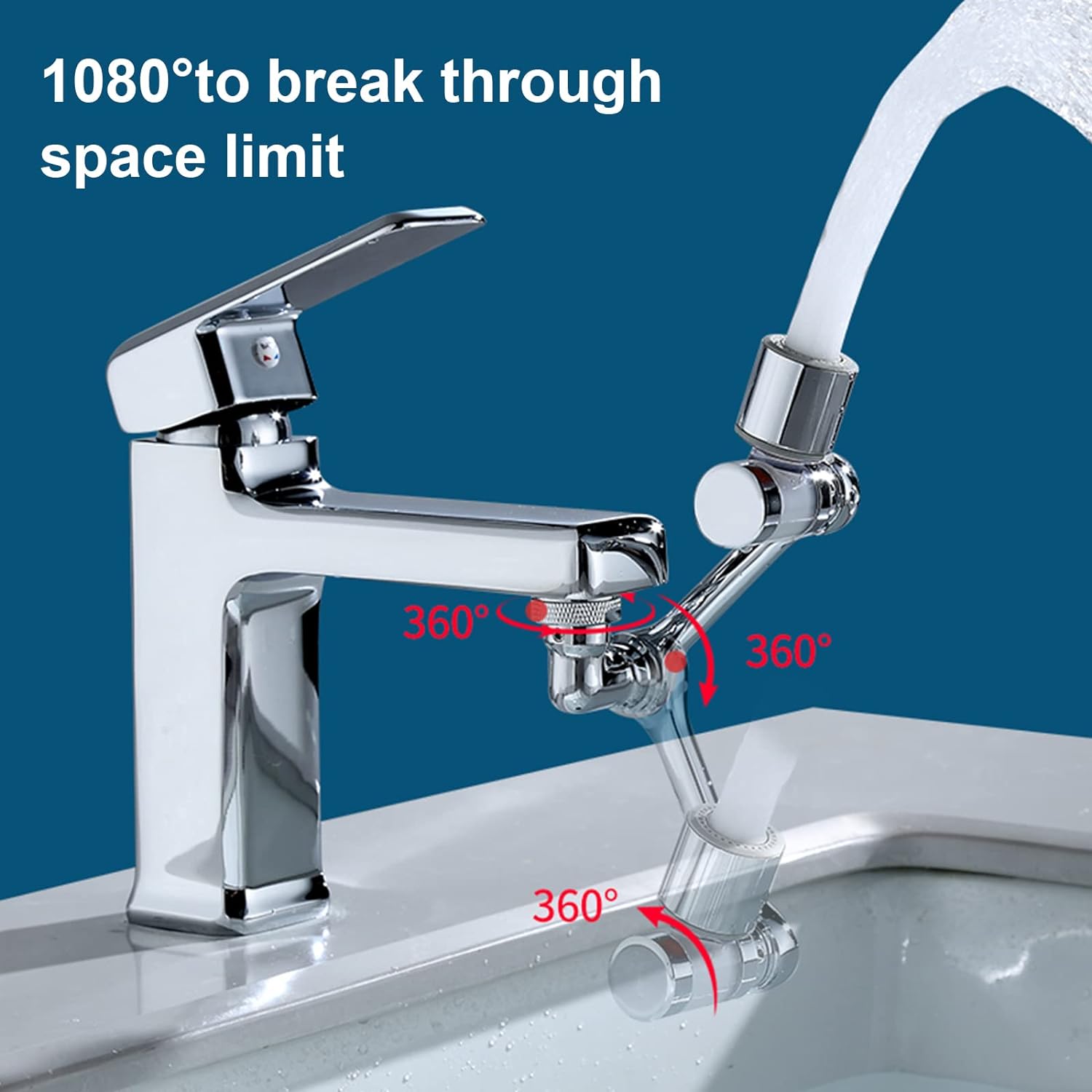 Robot Arm Teach Pendant - Universeel 1080 ° Draaibare metalen kraanverlenger