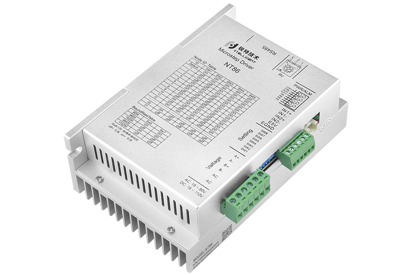 2-fasen Nema 34 NT86 18-80V RS - Stepper Motor Nema 34 Closed Loop recensie en prijs