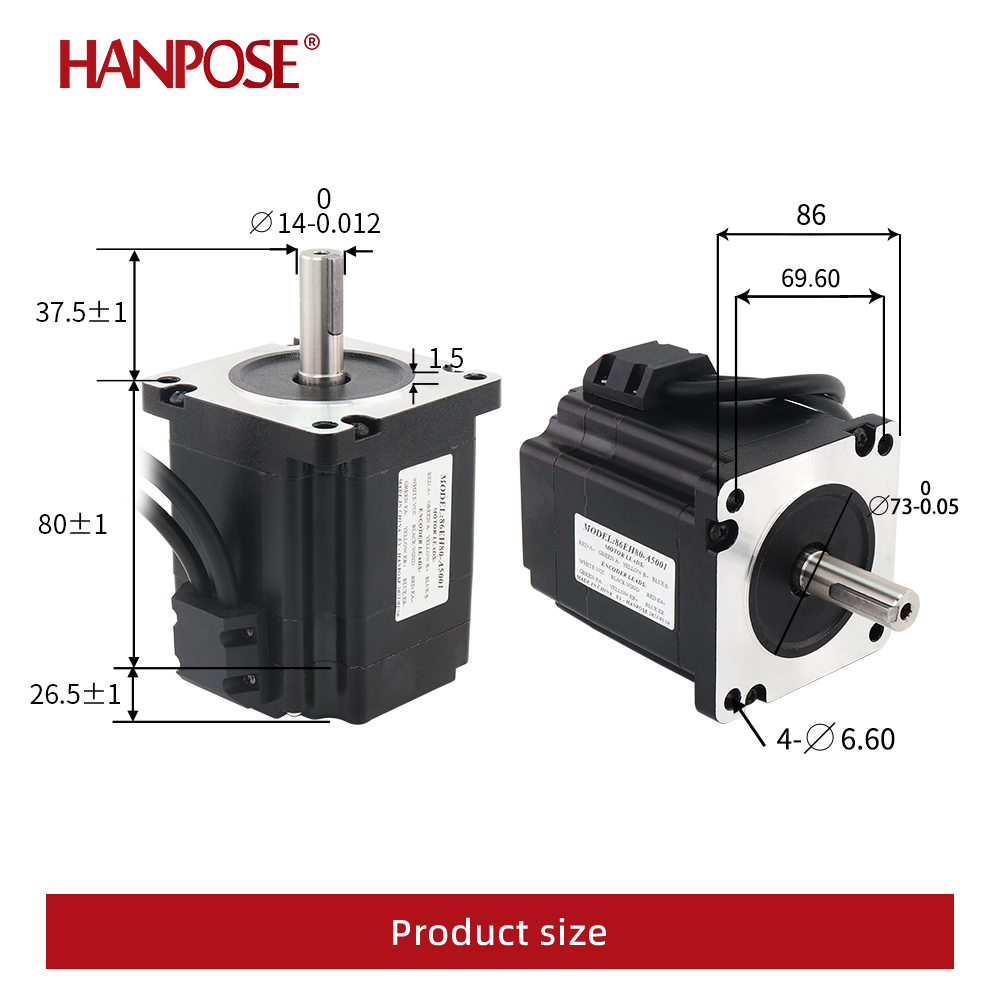 86EH80 Gesloten lus NEMA34 6.0 - Stepper Motor Nema 34 Closed Loop recensie en prijs