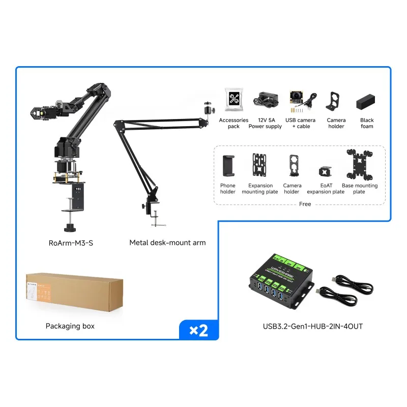 5 + 1 DOF Seriële bus-servo me - Robot Arm 5 Dof Servo recensie en prijs