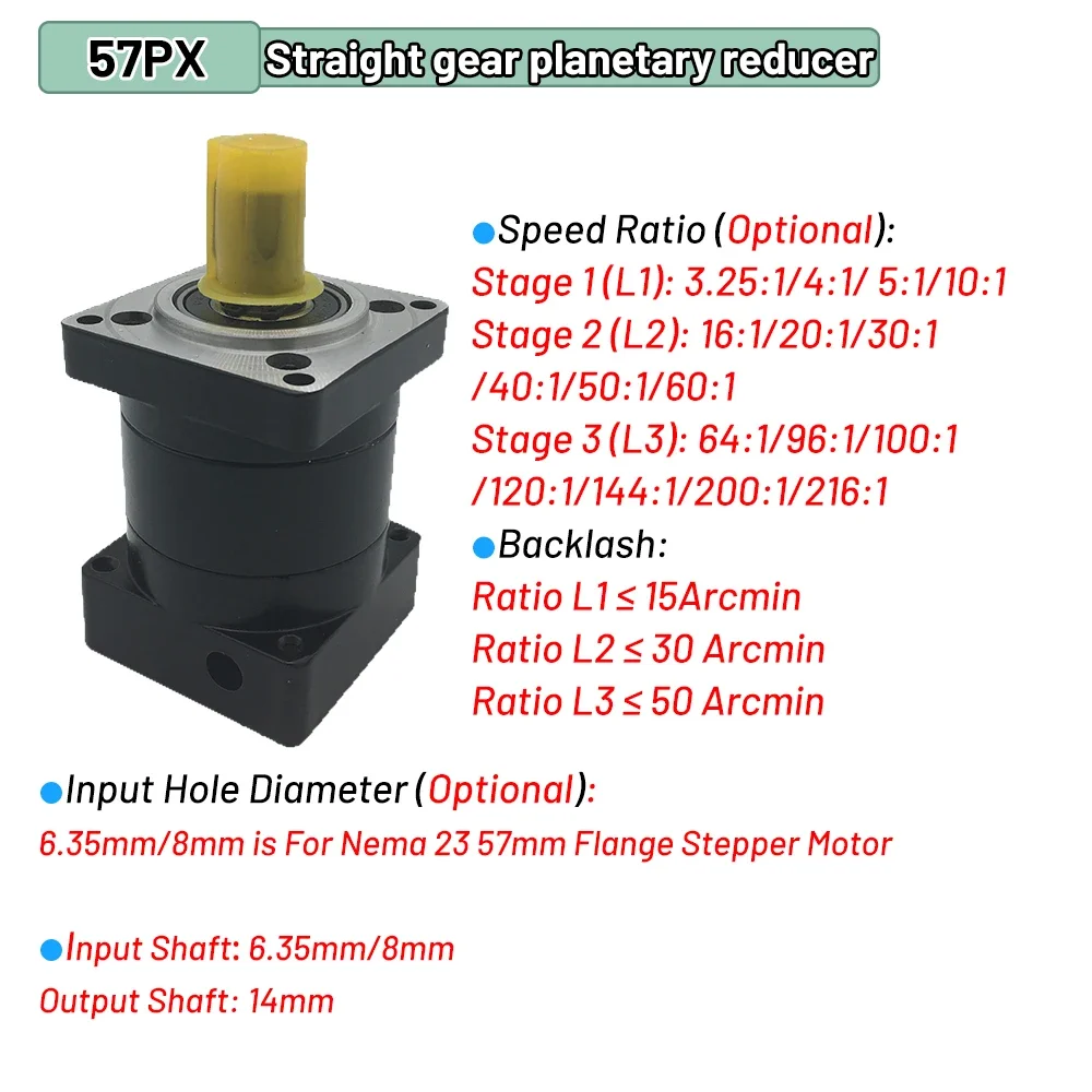 YUNDUAN Planetaire Versnelling - Planetary Gearbox Nema 23 recensie en prijs