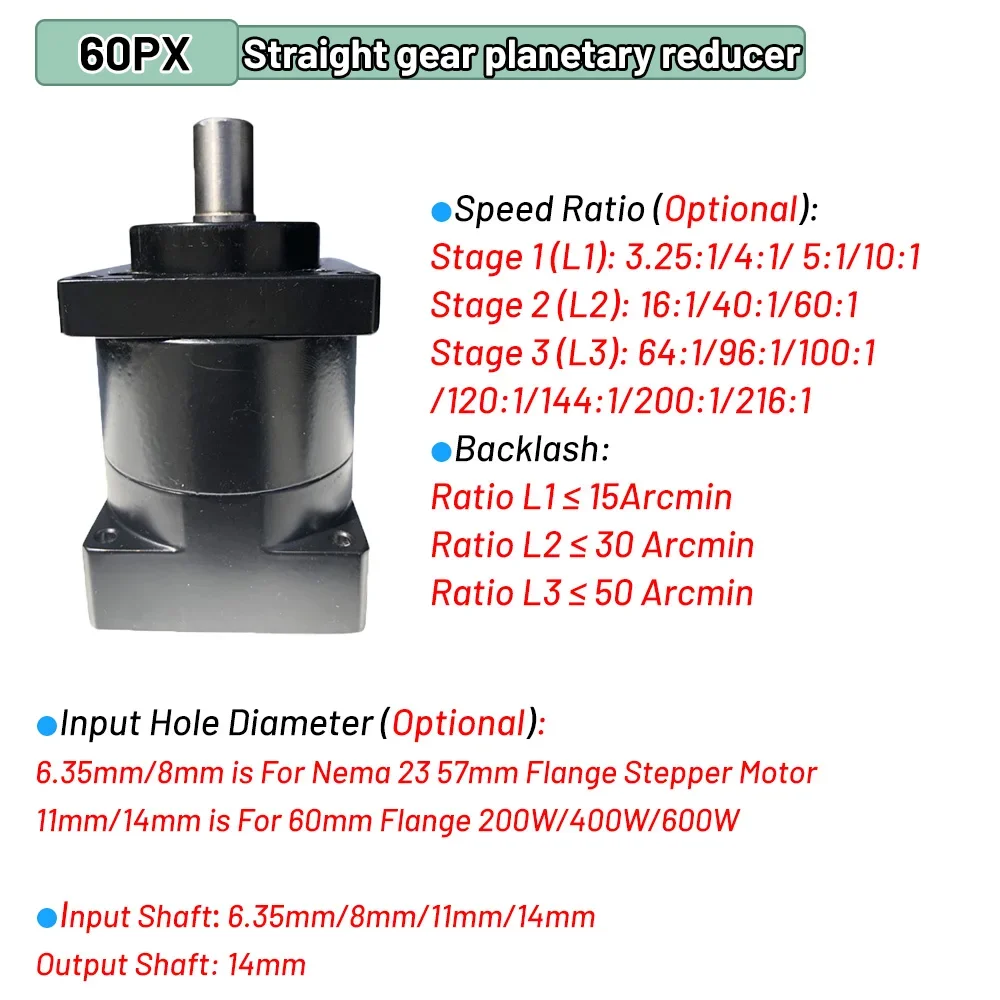 YUNDUAN Planetaire Versnelling - Planetary Gearbox Nema 23 recensie en prijs