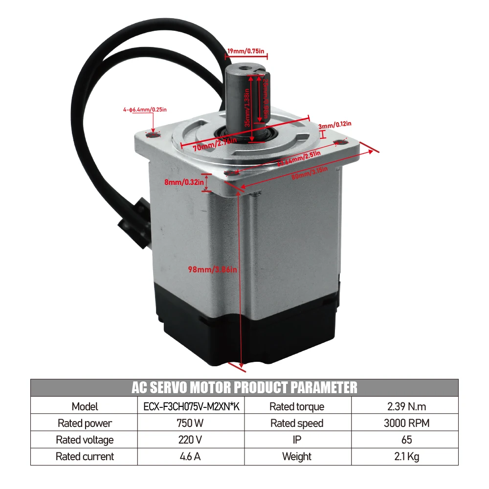 750W AC Servomotor & ECX Ether - Servo Motor 750W Ac Driver recensie en prijs