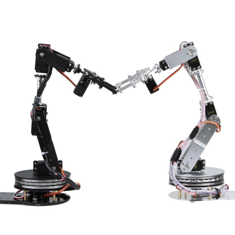 Zilveren 6 DOF robotarm met 18 - Robotic Arm Kit Arduino recensie en prijs
