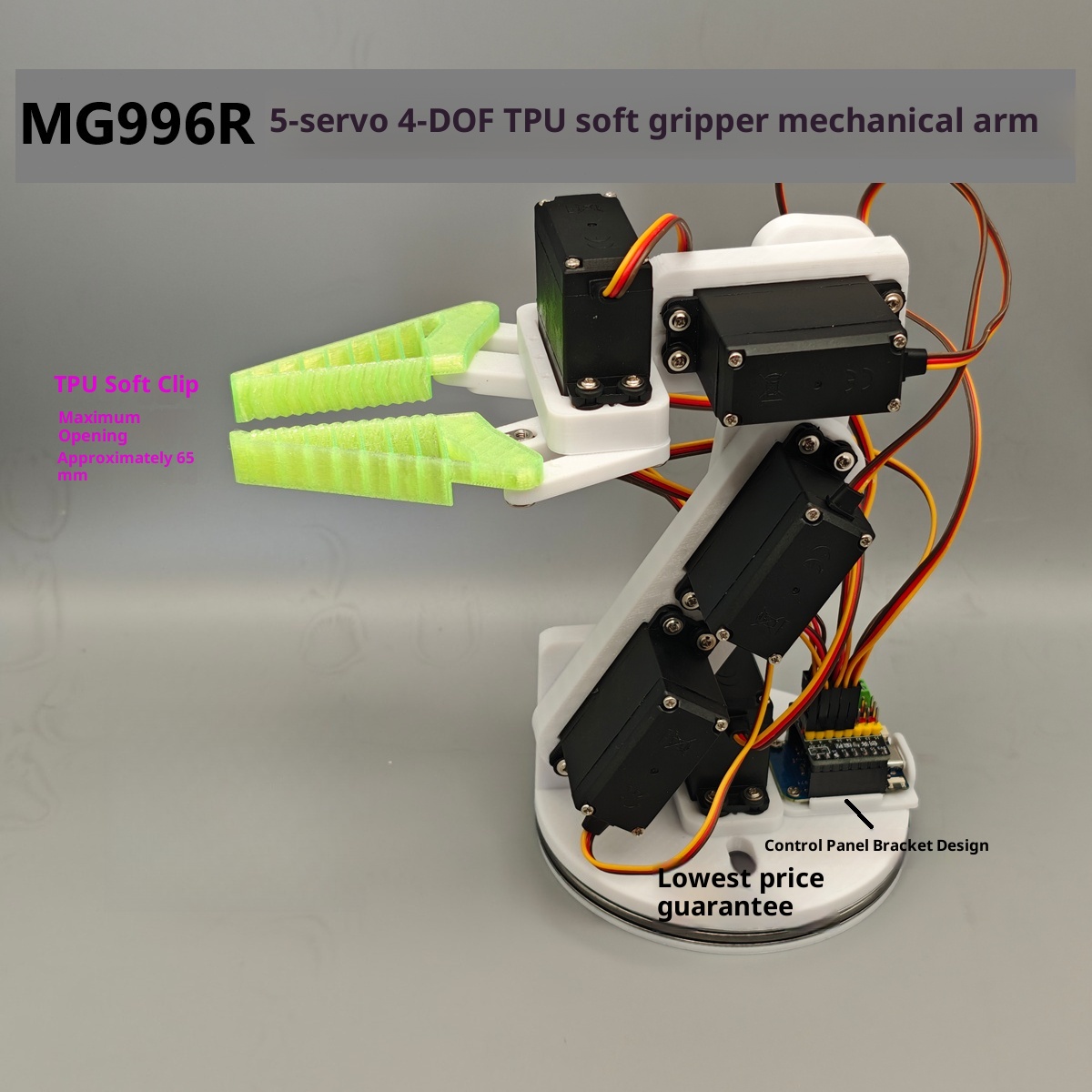 MG996R 5-assige 5-servo 4-DOF  - Robot Arm 5 Dof Servo recensie en prijs