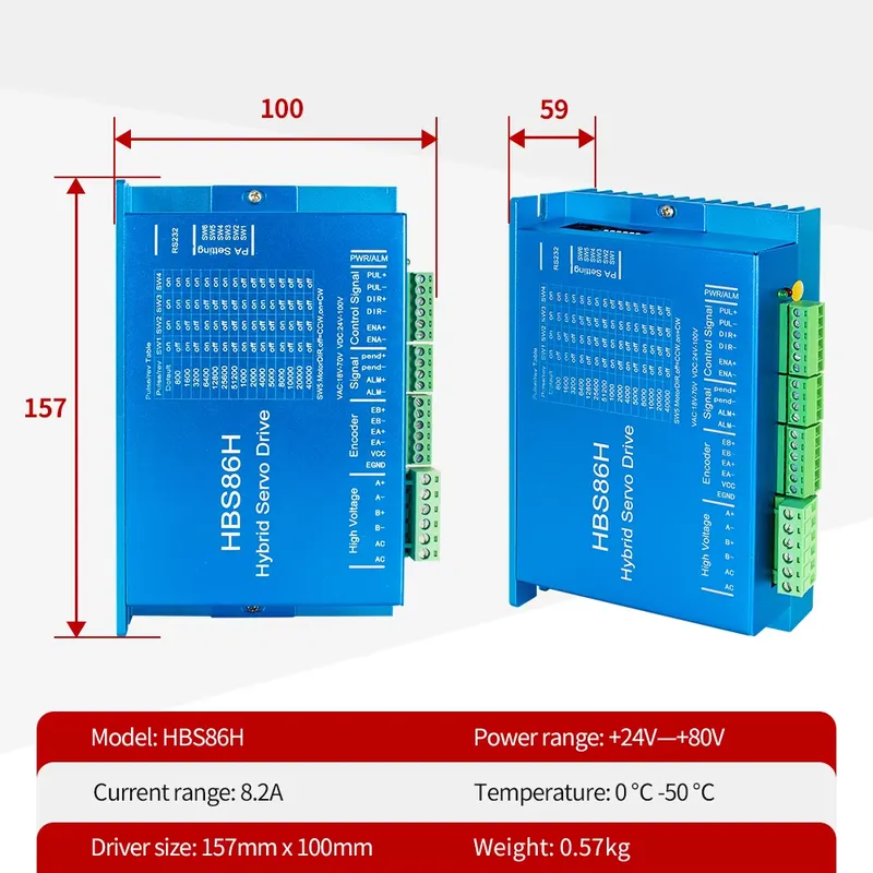Kaihong 86x86x156+22mm 12Nm Hy - Stepper Motor Nema 34 Closed Loop recensie en prijs