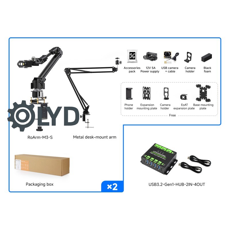 AI Robotic Project Draadloze b - Robot Arm 5 Dof Servo recensie en prijs