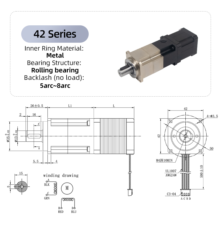 Grote koppel 45Nm DC 5 Arcmin  - Planetary Gearbox Nema 23 recensie en prijs