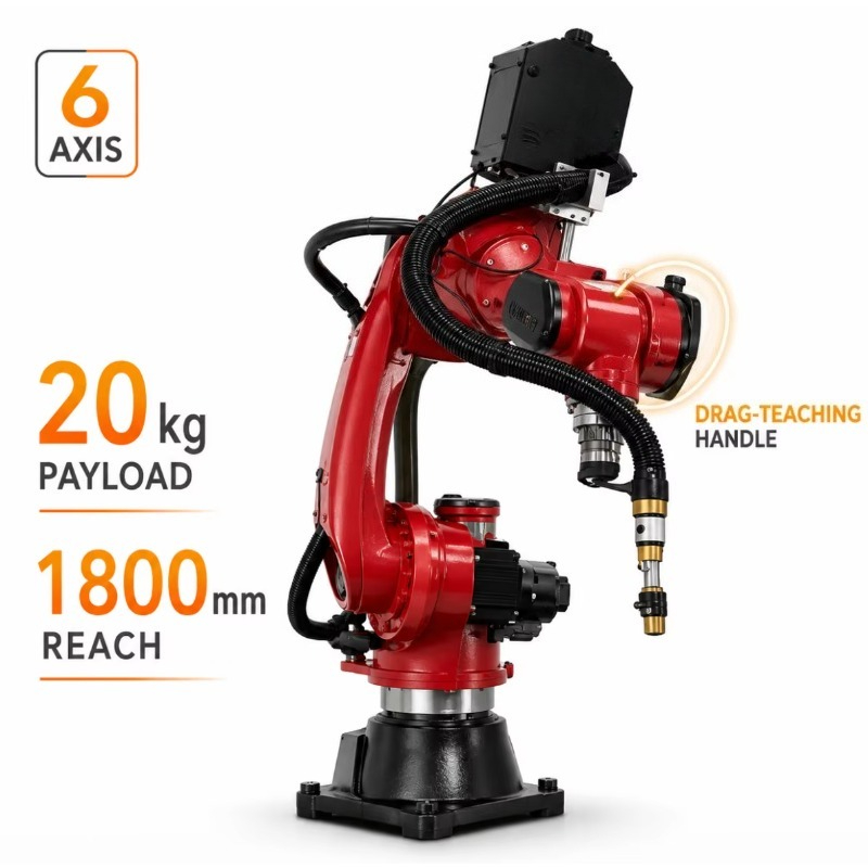 Zeer nauwkeurige 6-assige indu - Industrial Robot Arm 20Kg Payload recensie en prijs