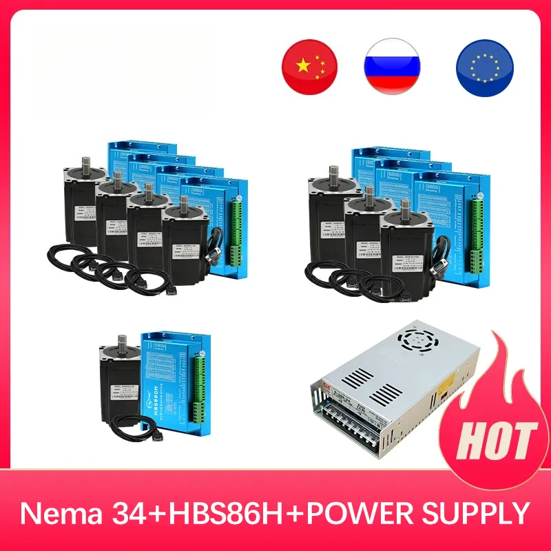 4-assige Nema34 4.5N 8.5N 12N  - Stepper Motor Nema 34 Closed Loop recensie en prijs