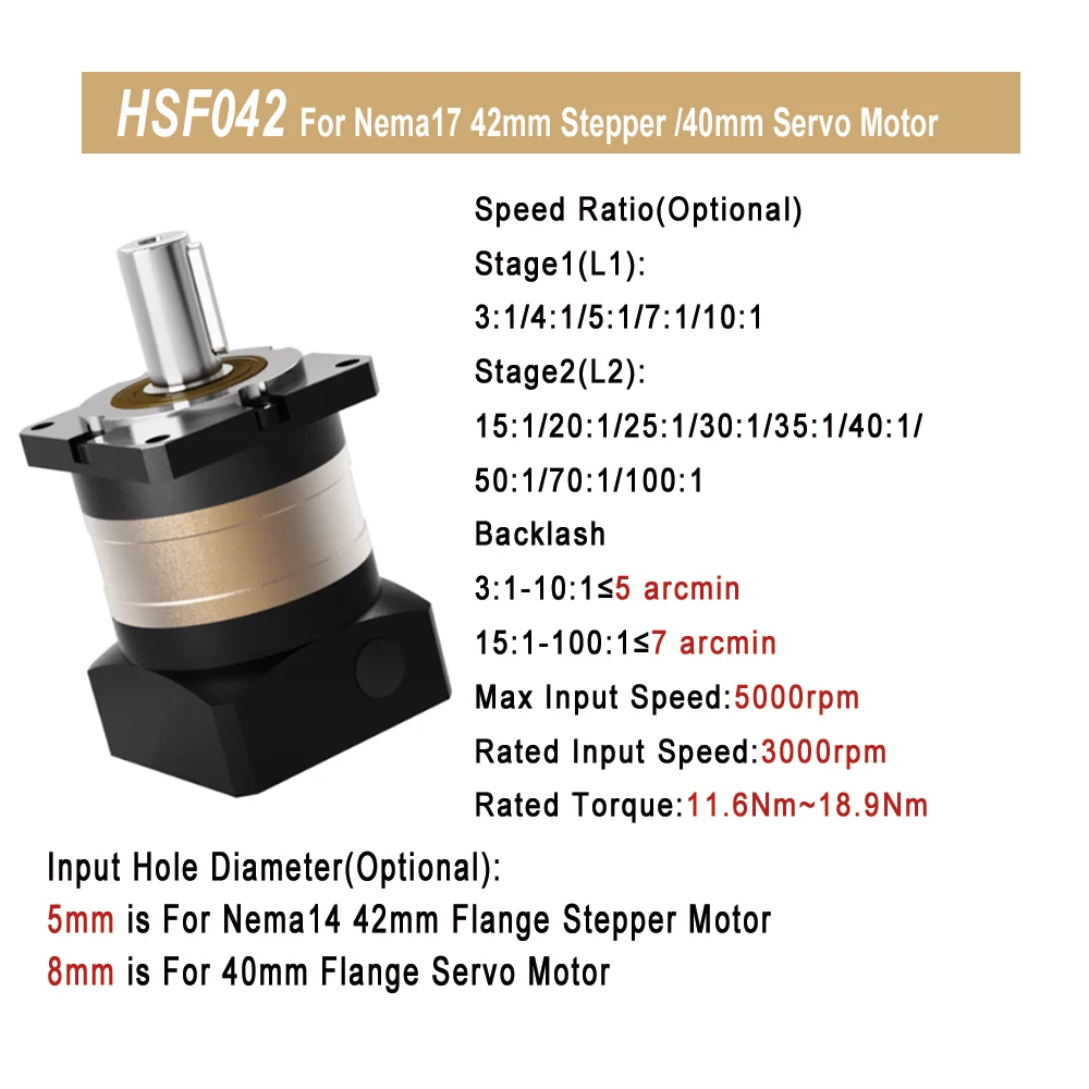 Helicaal planetaire tandwielka - Planetary Gearbox Nema 23 recensie en prijs